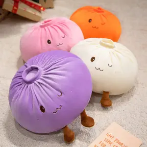 40cm Dumpling Plush Toy Soft Stuffed Hug Pillow Doll Home Decoration Stress Relief Toy Fans Gift