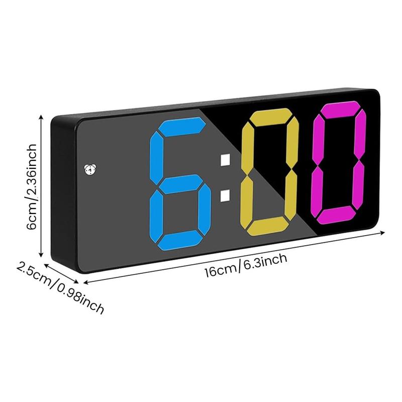 Rotunoe Digital Alarm Clock, LED Clock for Bedroom, Modern Desk Clock with Temperature Display, Adjustable Brightness, Voice Control, 12/24H Display Small Clock for Home, Bedroom, Office Rotunoe Digital Alarm Clock, LED Clock for Bedroom, Modern Desk Clock with Temperature Display, Adjustable Brightness, Voice Control, 12/24H Display Small Clock for Home, Bedroom, Office