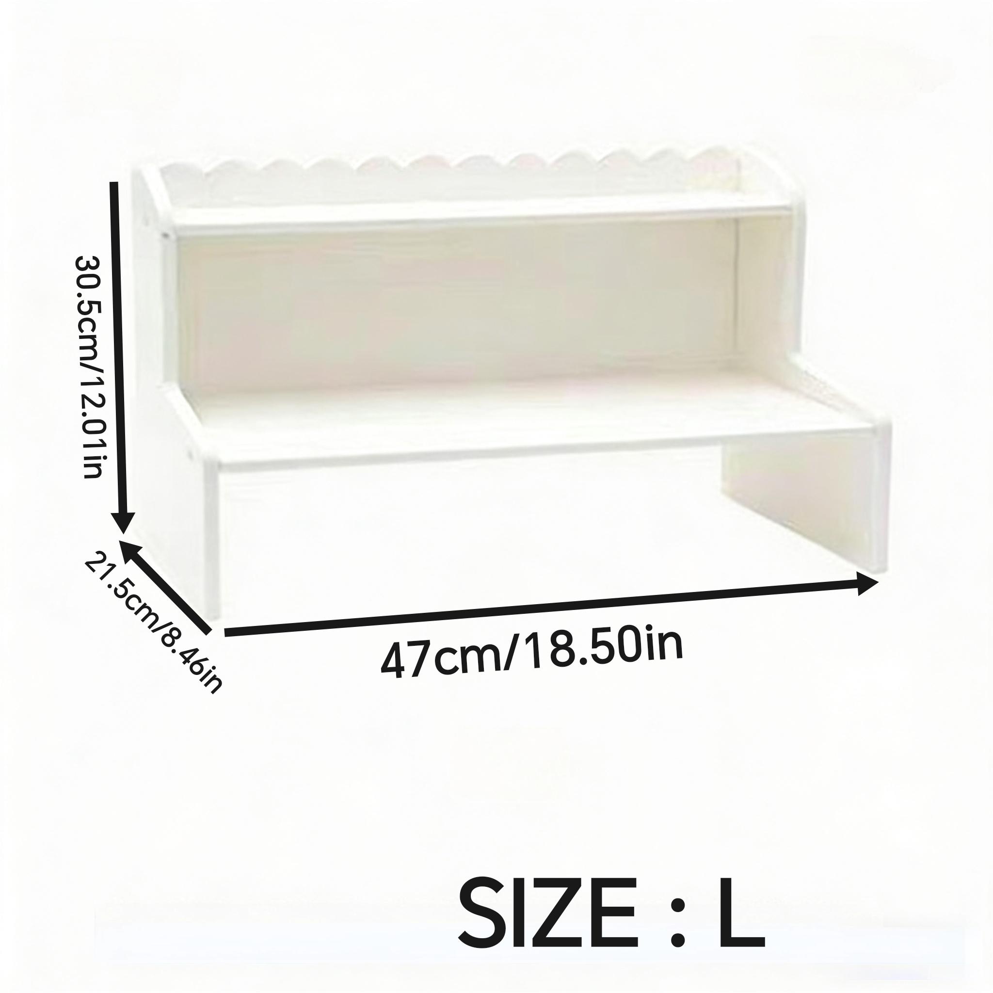 Multifunctional Stackable Dual-Layer Desktop Organizer, Cute Cloud Edge Design, Space-Saving Storage Rack for Home, Dormitory, Office, Desk Organizer Tidy