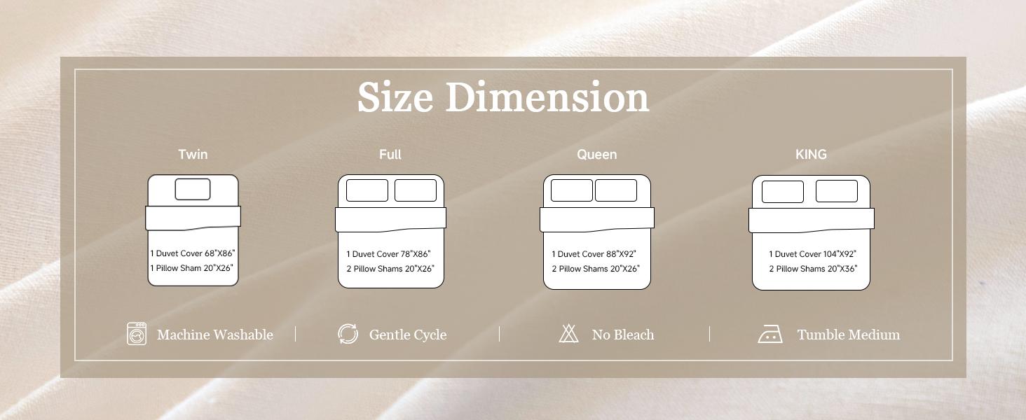 Linen Duvet Cover Set, Linen Cotton Blend Bedding Set, Cooling & Breathable, Duvet Cover and Pillowcase, Quilt not Included