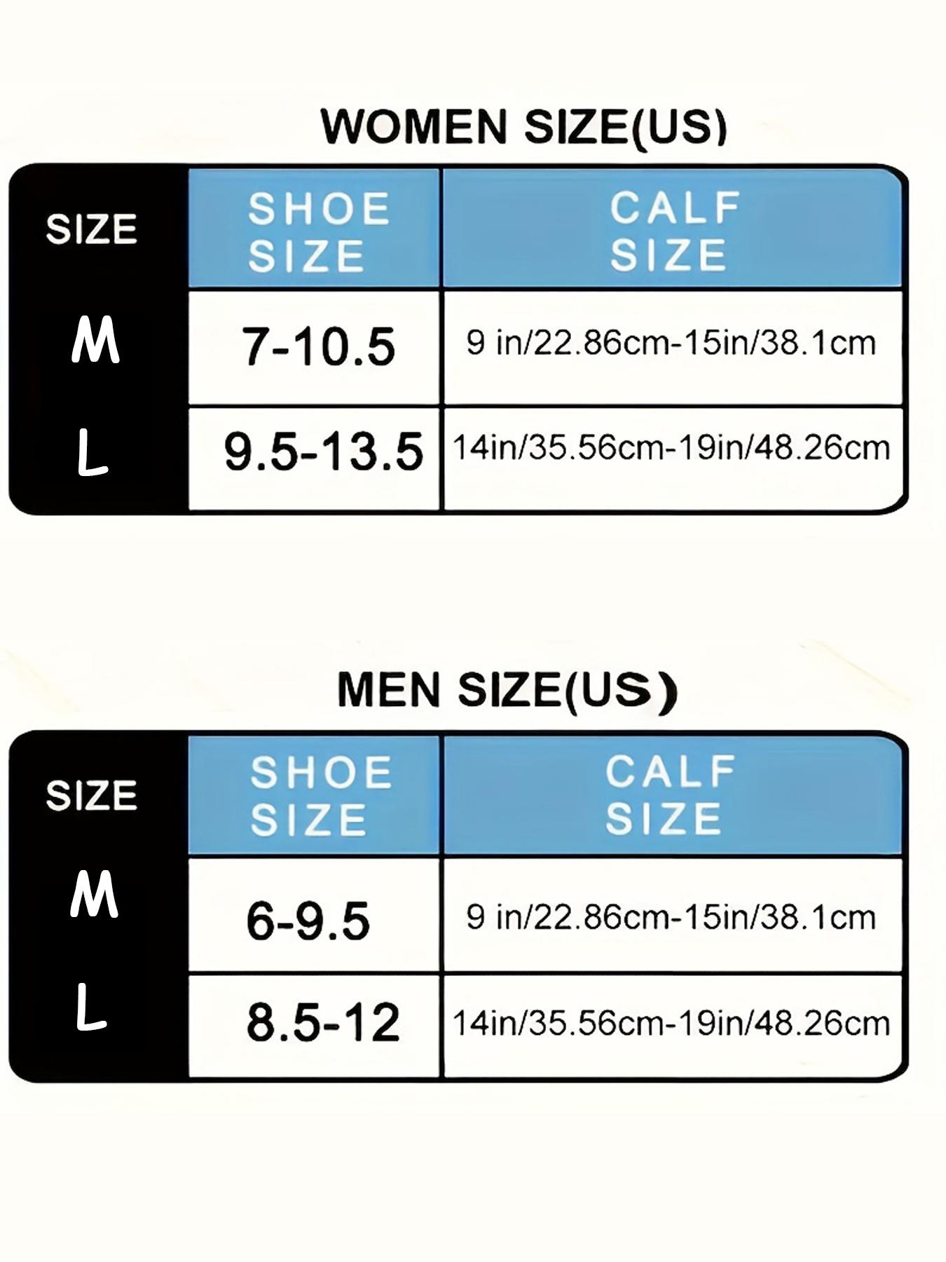 4 pairs of men's and women's compression socks 15-20 mmHg wide calf men's and women's booster socks for circulation, running, nurses, pregnant women Support for blood circulation, Athletic Running Socks