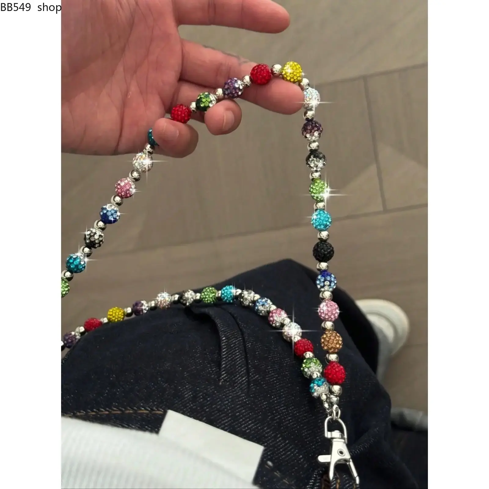 Men's Fashionable Multi-Layer Rhinestone Pants Chain, Casual Jewelry for Pants Decoration, Perfect for Daily Wear & Music Festivals