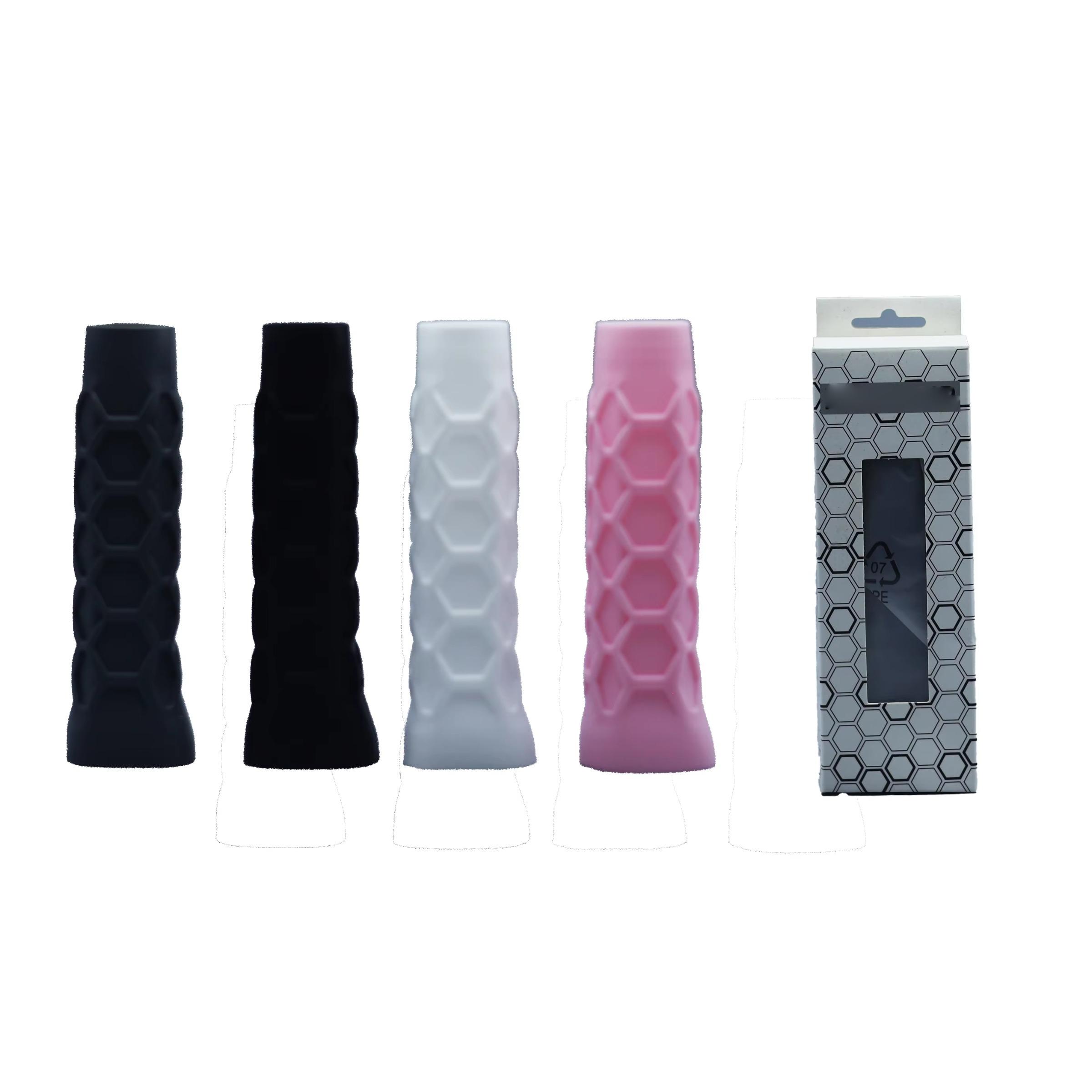 High Elastic Silicone Handle Protector, Octagonal Honeycomb Design, Durable & Comfortable Grip for Pickleball Racquet, Tennis Grip