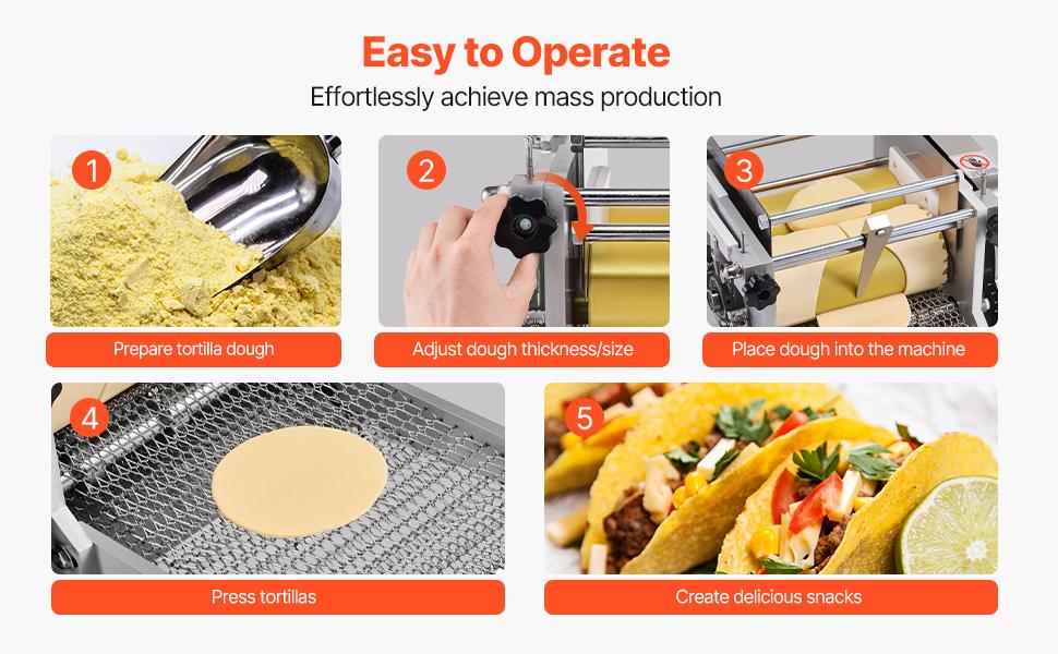 VEVOR Electric Tortilla Maker, Automatic Corn Tortilla Making Machine with Non-Stick Coating and Two Molds(4 in+ 6 in), Electric Chapatti Machine Suitable for Produce Sopes Pita Tortilla Pizza VEVOR Electric Tortilla Maker, Automatic Corn Tortilla Making Machine with Non-Stick Coating and Two Molds(4 in+ 6 in), Electric Chapatti Machine Suitable for Produce Sopes Pita Tortilla Pizza
