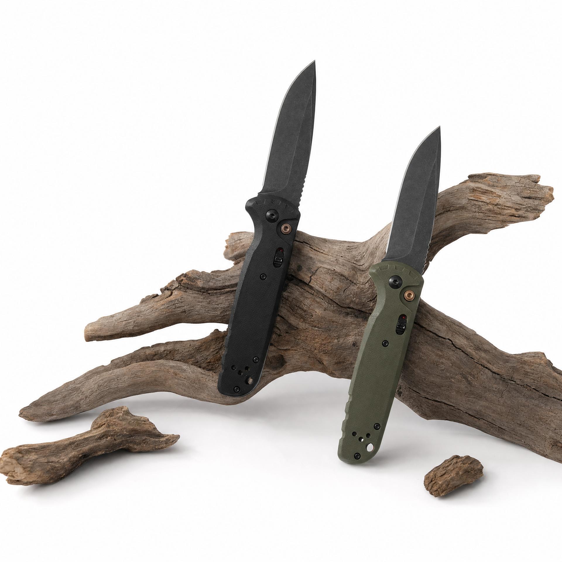 EDC Folding Pocket Knife - 3.4" CPM-MagnaCut Steel Battlewash Blade, G10 Handle with Pocket Clip, Compact Utility Tool for Camping, Hiking & Outdoor Tasks, Male Gift, Knives