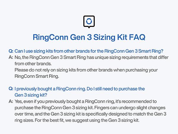 RingConn Gen 3 Sizing Kit - Size First Before You Buy - Choose from 10 Sizes - Sizes 6 to 15 - Find The Perfect Ring Size Smart Ring Size - Only Compatible Smart Ring,back to school,back to school haul