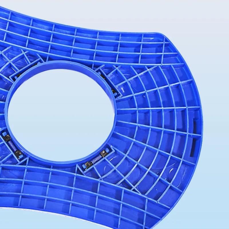 Bouncing Ball With Handle Pump, Balance Platform Bouncy Jump Pogo Ball, High Jump Trick Board Pogo Bouncing Ball, Safe and Fun Pogo Stick, Improves Balance & Coordination for Indoor Outdoor, Inflatable Fitness Toy Gift,for Balance/Coordination/Fitness