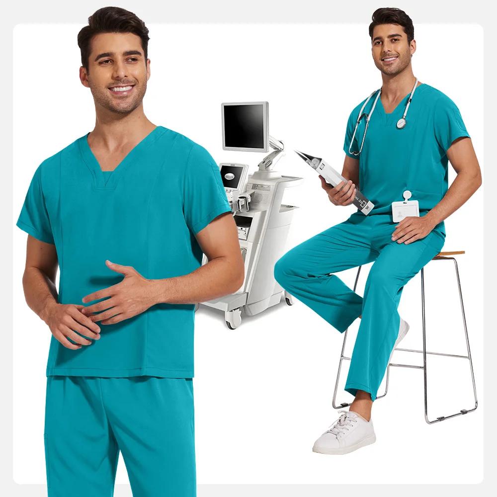 Staff Uniform Sets Hotel Work Wear Medical Scrubs Beauty Salon Front Desk Uniform Tops And Pants