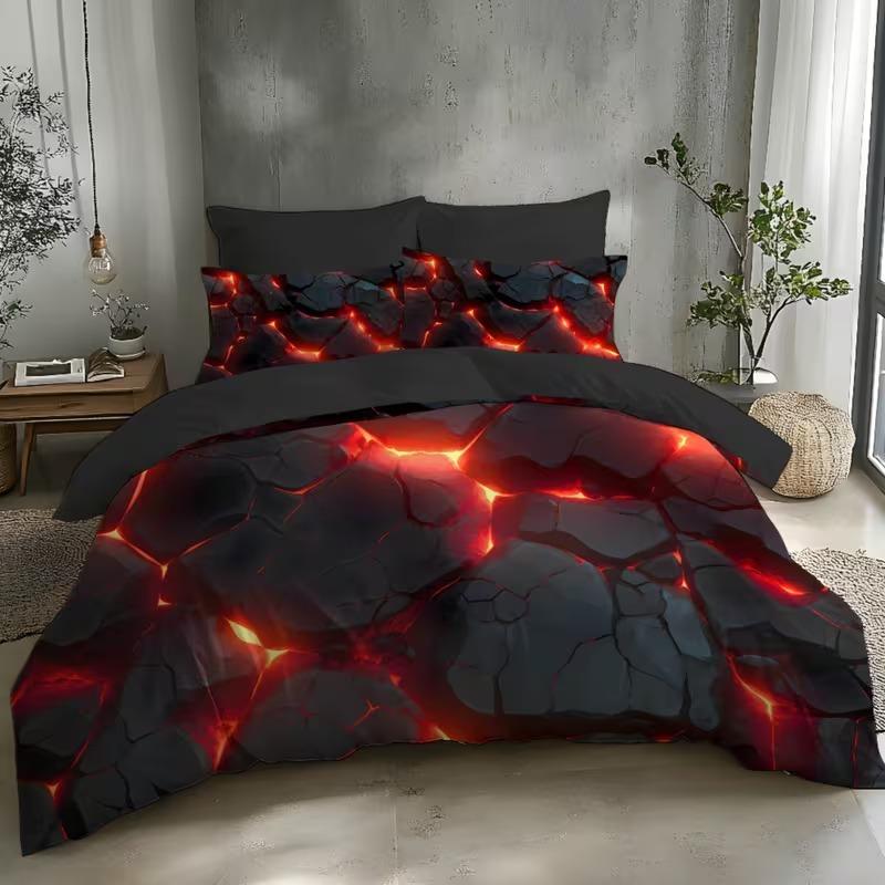 Light Design Bedding Set, Soft Comfortable Duvet Cover & Pillowcases, 3D Digital Print, Suitable for Bedroom Hotel School Dormitory, Modern Bedding Set