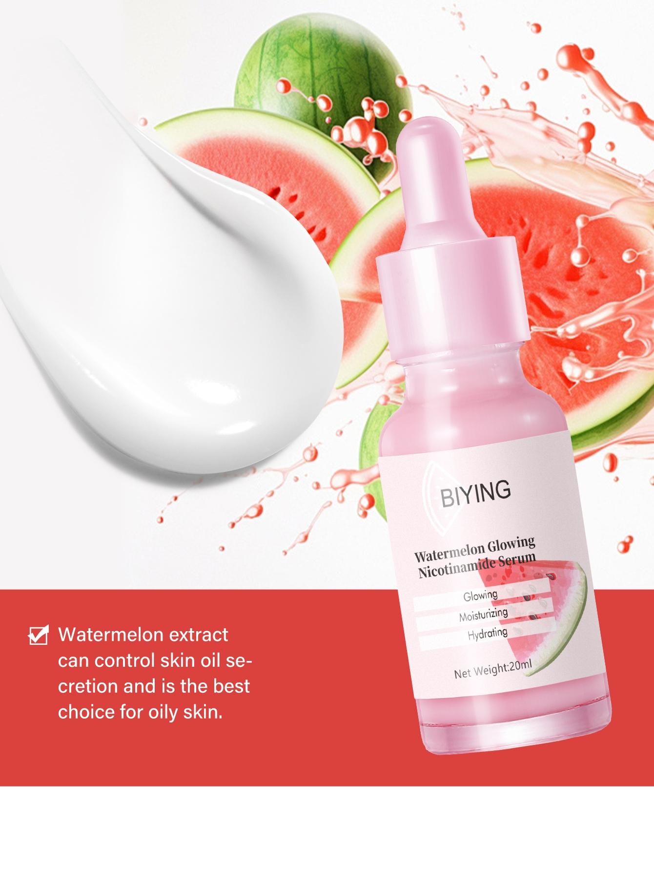 Watermelon Brightening Moisturizing Niacinamide Cream 20ML, Hydrating Skincare, Formula, Daily Use, Face Care