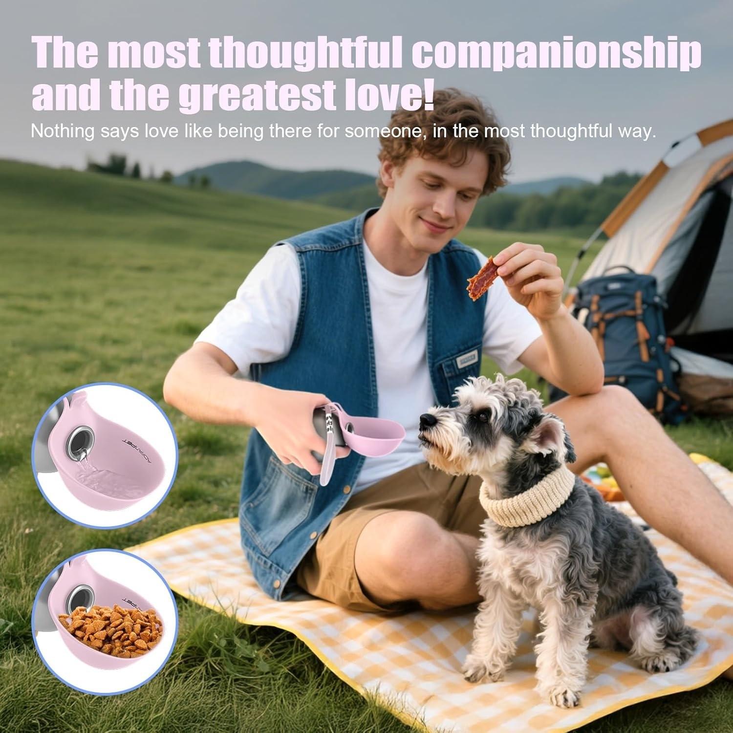 Portable Dog Water Bottle with Bowl, Leak-Proof Pet Travel Hydration Container, Lightweight Outdoor Drinking Cup for Walking and Hiking Portable Dog Water Bottle with Bowl, Leak-Proof Pet Travel Hydration Container, Lightweight Outdoor Drinking Cup for Walking and Hiking