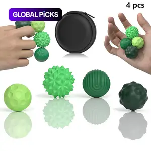 Fidget Ball Toy, Silicone Sensory Stress Relief Toy for Adults, Teens with Autism, ADHD, Anxiety, Fun Textures Roller Travel Toys Gift, Squishy Fidgets