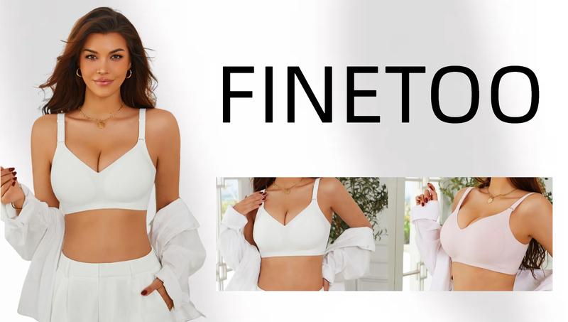 FINETOO Unite store 1PC Cloud-like Marshmallow Touch 24-hour Burden-free Companion Support Non-slip Cup Seamless S-3XL womenswear