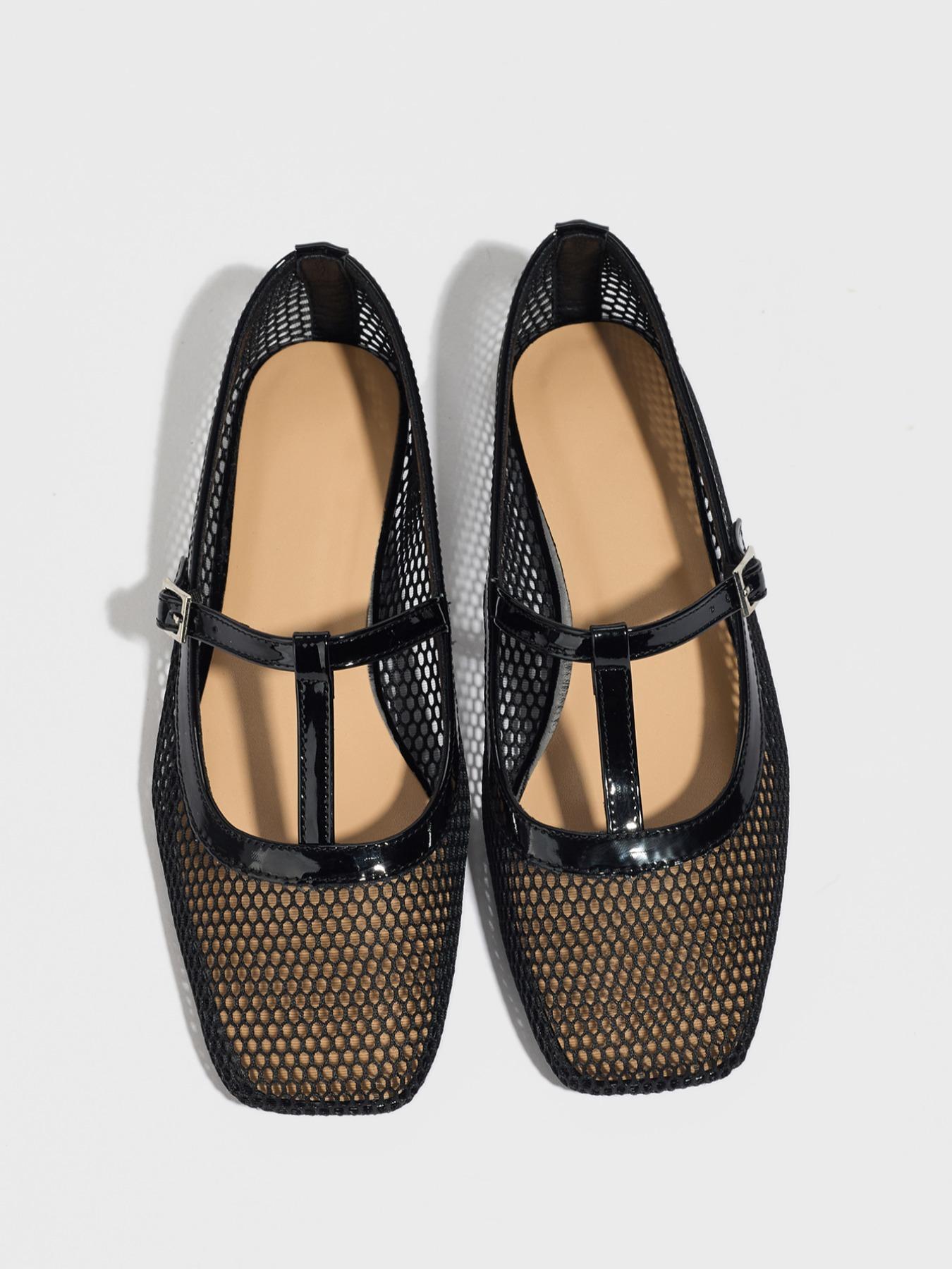 Women's Mesh Slip-On Sandals, Breathable Summer Beach Shoes, Casual Medium Width, Comfortable Rubber Sole, Perfect for Outdoor Activities, Breathable Flats