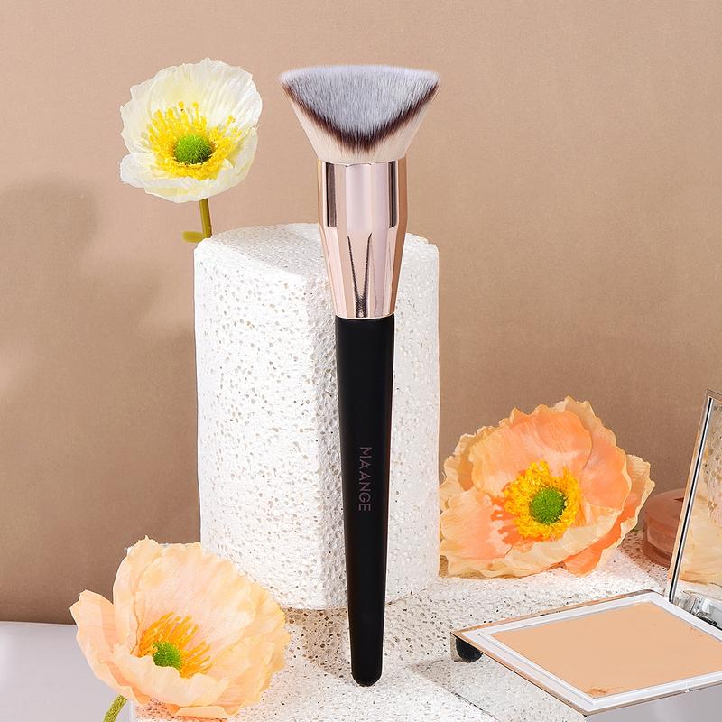 MAANGE 1pc 3D Foundation Brush, Double-sided Foundation Brush, Seamless Finish Brush, Professional Makeup Tool for Flawless Application, Perfect for All Skin Types, Essential Beauty Accessory, Makeup Accessories Gifts for Friends, Cosmetic Brushes