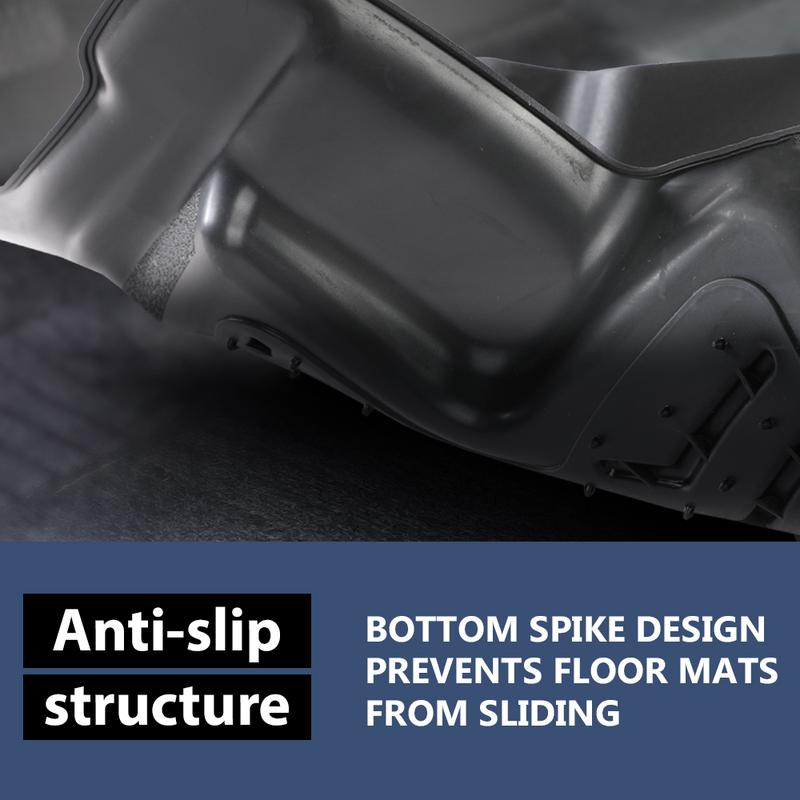 CROSSDESIGN Fit For 2023-2024 Honda Accord Front & 2nd Row Heavy Duty Tpe Floor Mats Liner