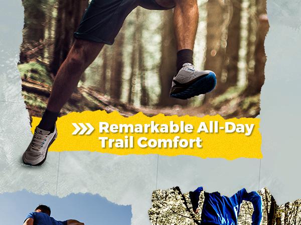 FitVille Wide Running Shoes for Men Trail Walking Sneakers Athletic Shoes with Wide Toe Box | Arch Support