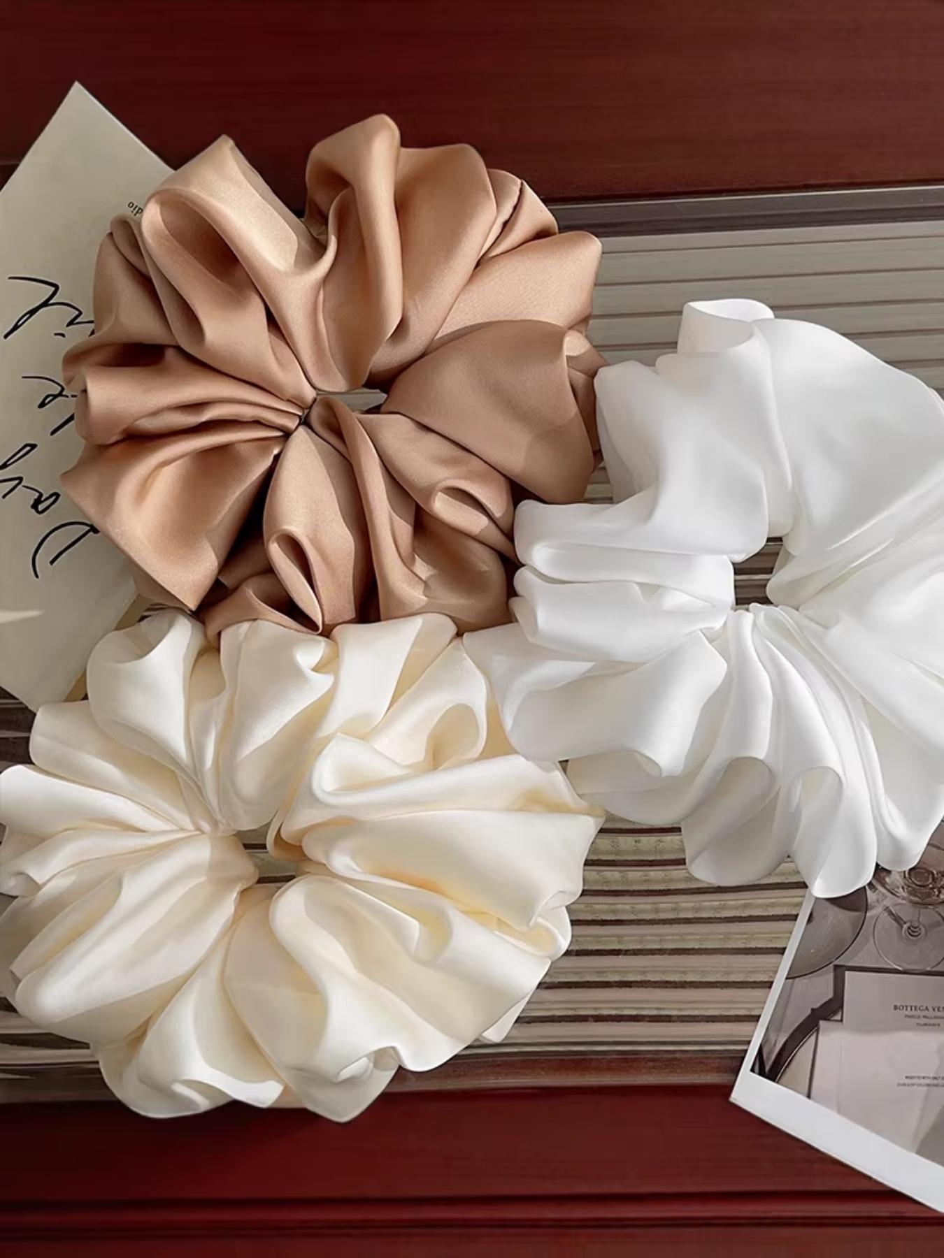 New Arrival Silk-Like Large Hair Elastic, High-End Satin Headband, Party Accessory, Gift Idea, Versatile Hair Tie, 1 Piece