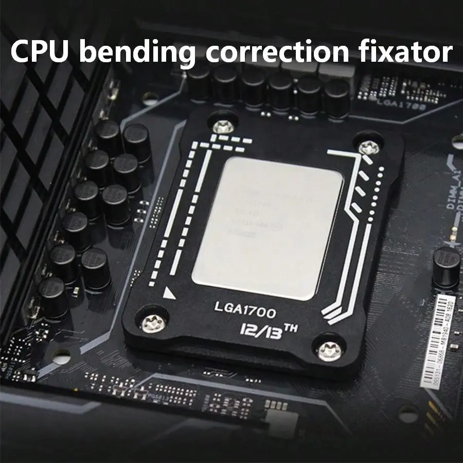 Lga1700 Cpu Anti-Bend Clip, Aluminum Alloy with Heat-Resistant Pad, Protects Processor, Fits Intel 12/13 Gen, DIY PC Builders, Computer Repair