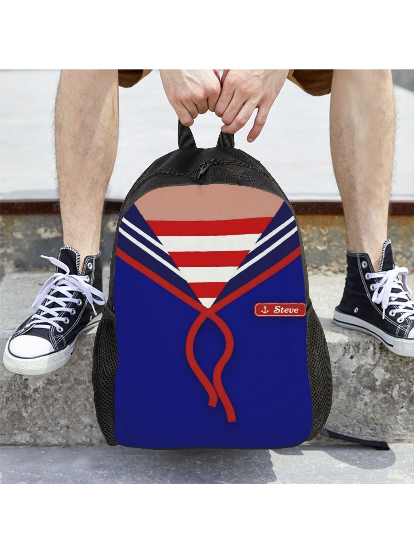 1 pc Bookbag Stranger Things Sturdy Shoulder Students Birthday Multi-Function Knapsack High School Back To School Season