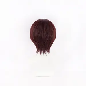 Anime WIND BREAKER Hayato Suo Cosplay Wigs Eyepatch Red Hair Bofurin Haruka Sakura Halloween Roleplay Party Prop