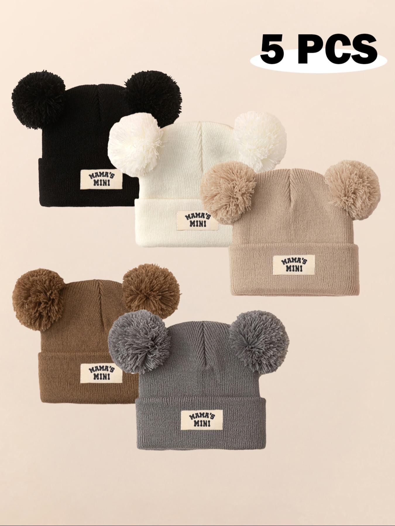 Newborn Knit Hat for Babies 1-3 Years Old, Casual Style Winter Beanie, Knitting Beanie, Warm Outdoor Use, Daily Commute Essential