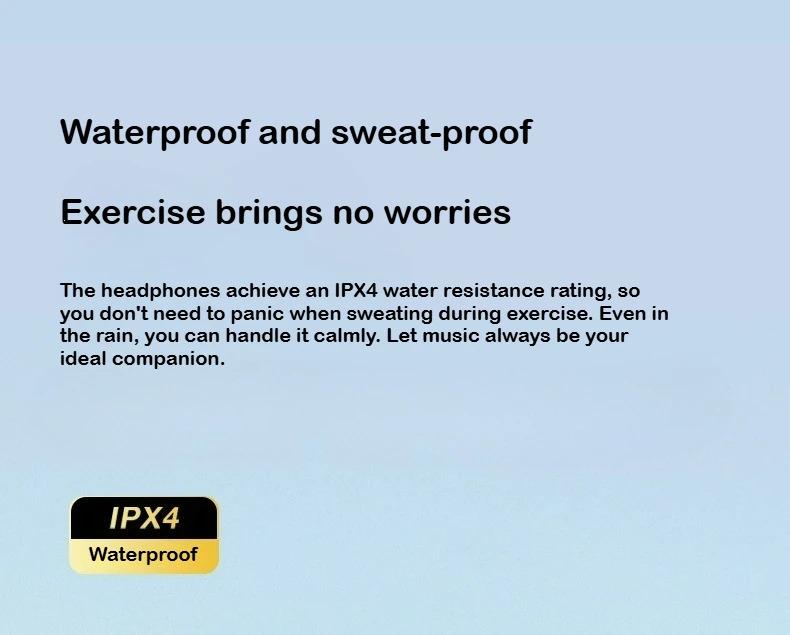 TWS Bluetooth 5.3 Wireless Earbuds In-Ear Earphones for Sports Gaming Office Work