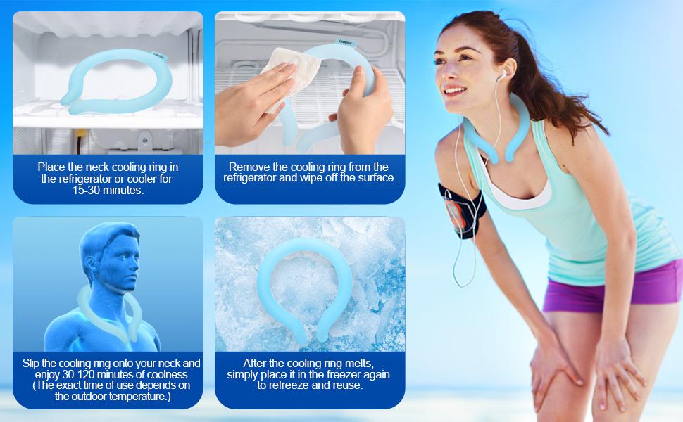 Neck Cooling Tube with Insulated Bag, Reusable Ice Ring Cooler Wearable Body Cooling Products, Neck Coolers for Hot Weather #Summervibes tiktokshopspringglowup Neck Cooling Tube with Insulated Bag, Reusable Ice Ring Cooler Wearable Body Cooling Products, Neck Coolers for Hot Weather #Summervibes tiktokshopspringglowup