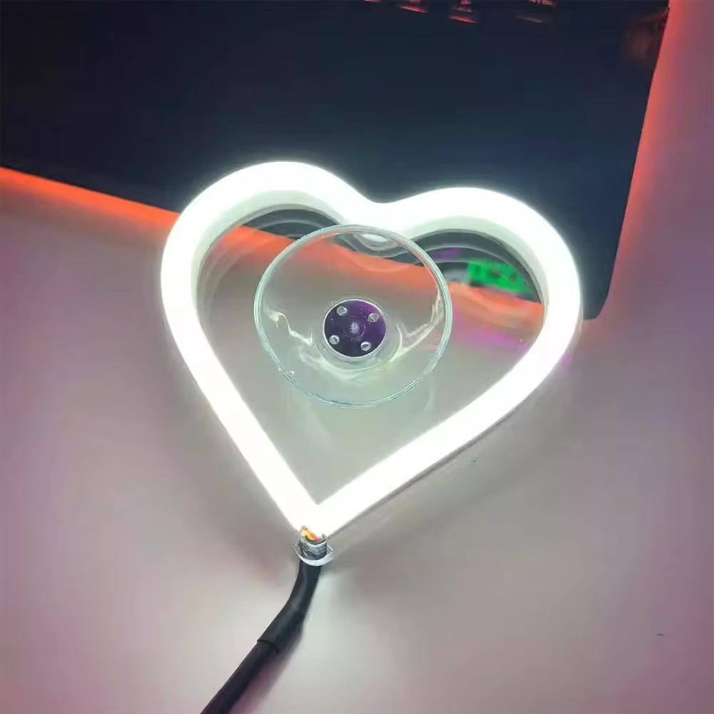 Universal LED Car Window Lights Auto Interior Decoration Atmosphere Lamps Love/Star/Lightning Neon Lights with Remote Control Led Ambient Light