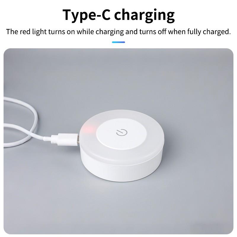 Adjustable Night Light Touch Sensor Bedside Lamp, Rechargeable LED Nightlight for Bedroom Living Room Nursery, Energy Saving Tabletop Design