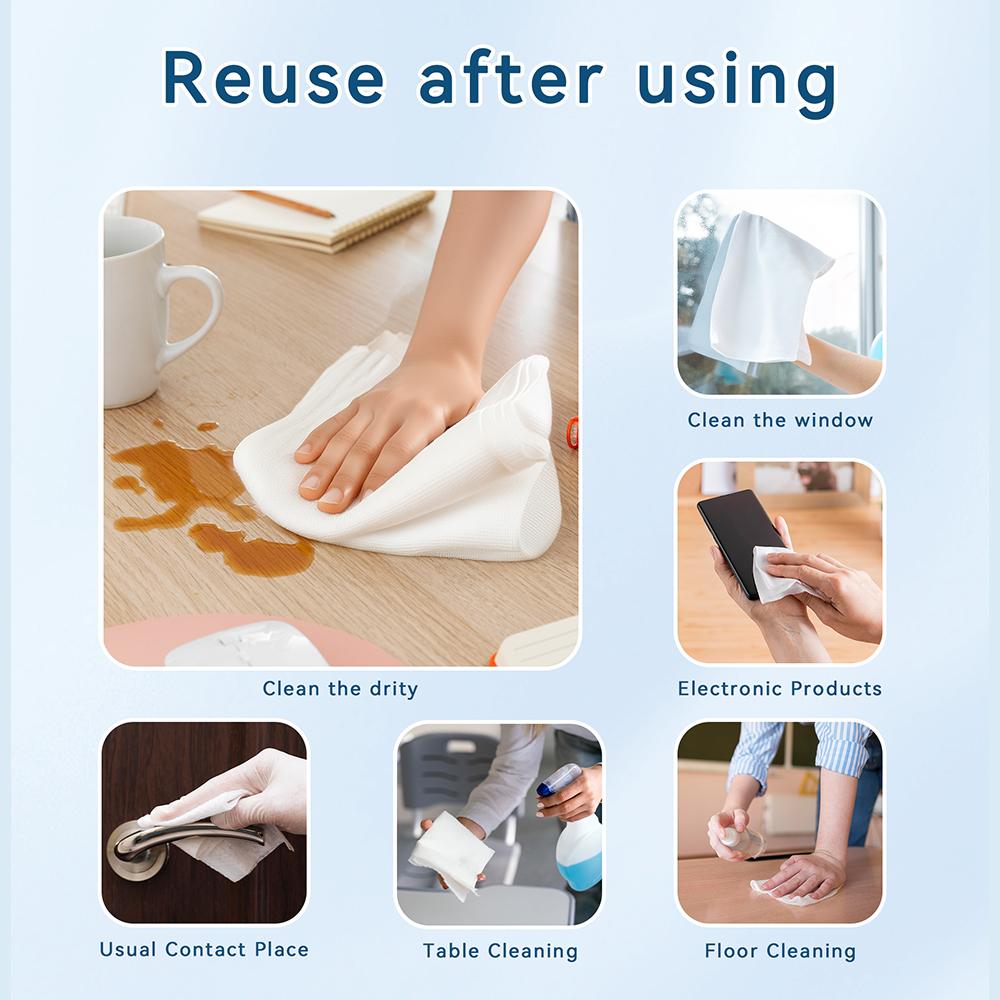 60pic Disposable Face Towel, Soft and Gentle Disposable Face Towel, Portable Face Towel for Home Bathroom Outdoor Travel Skincare
