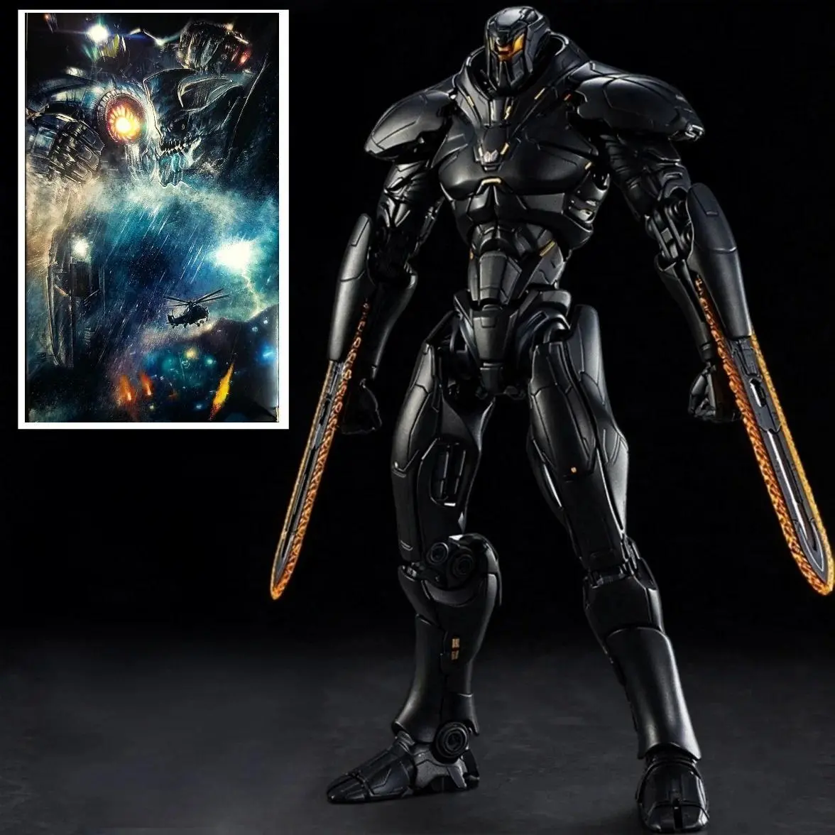 2026 new hot item Revenge Wanderer Pacific Rim Mecha Model 2 Dangerous Action Figure Glowing Obsidian Boy Toy