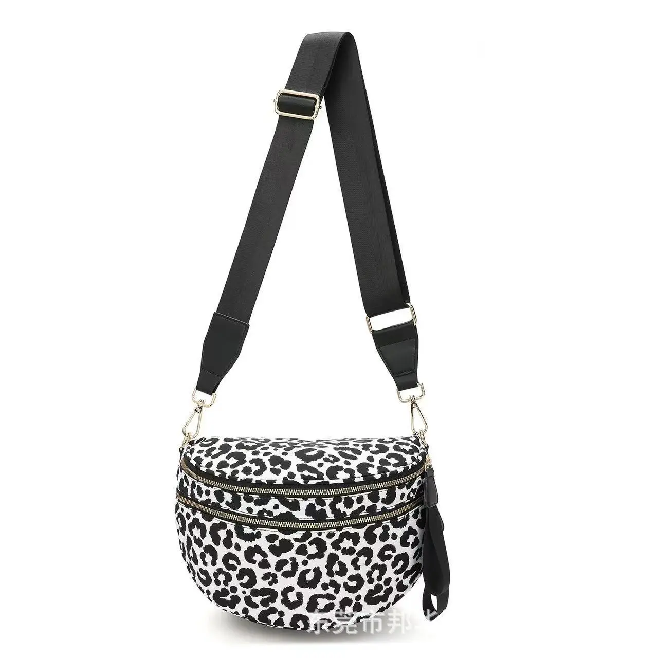 Black and white leopard print