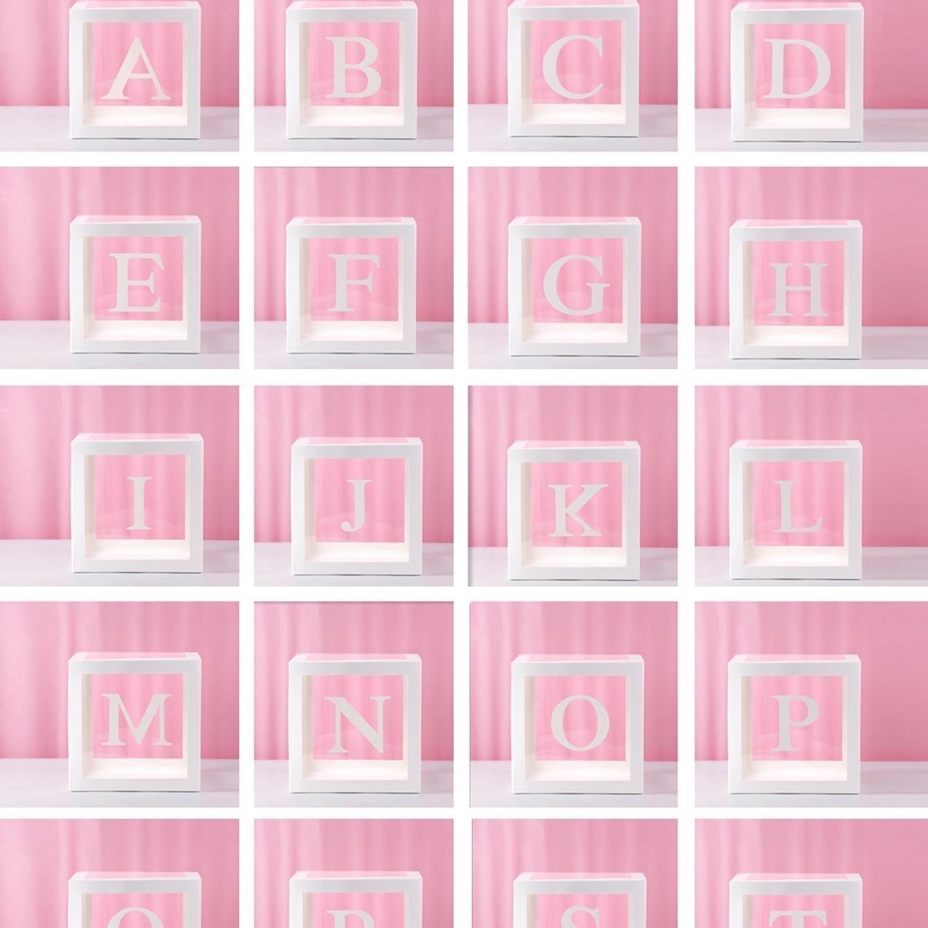 Letter Wedding Decor Set, Transparent Balloon Box, Birthday Party Kit, Festival Event Setup, Party Props, Baby Shower Balloon Box