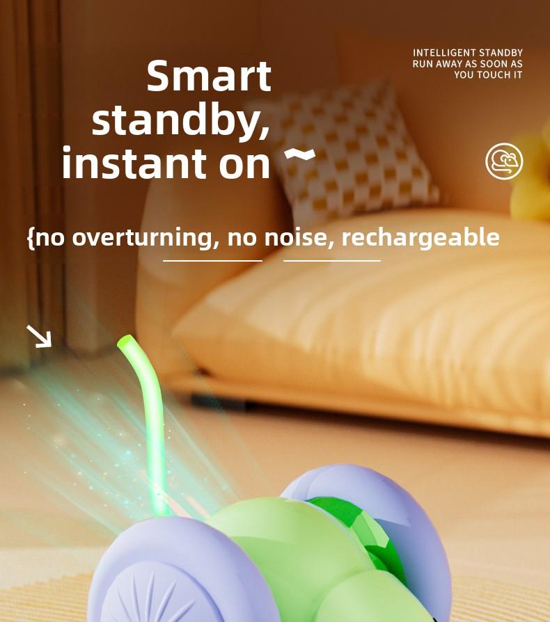 Pet toy - Self-amusement device to relieve boredom for cats.Electric mouse, intelligent running vehicle.Cat and mouse toy "Mimi"