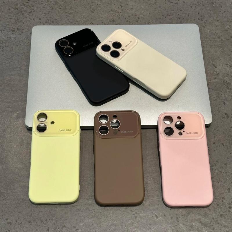 Minimalist Solid Color Protective Case for iPhone 17/16/15/14/13 Series-995