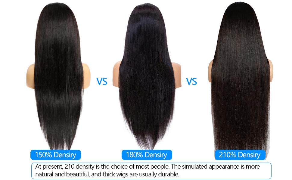 Lemoda Body Wave 13x6 HD Transparent Lace Front Wigs Human hair 210% Density Virgin 12A Straight Frontal Wigs Human Hair Natural Hairline 13x6 Body Wave/Straight Wig Pre Plucked Wig