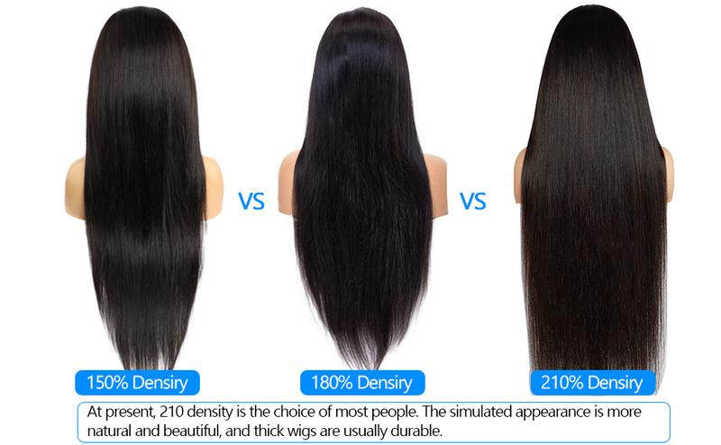 Lemoda Body Wave 13x6 HD Transparent Lace Front Wigs Human hair 210% Density Virgin 12A Straight Frontal Wigs Human Hair Natural Hairline 13x6 Body Wave/Straight Wig Pre Plucked Wig