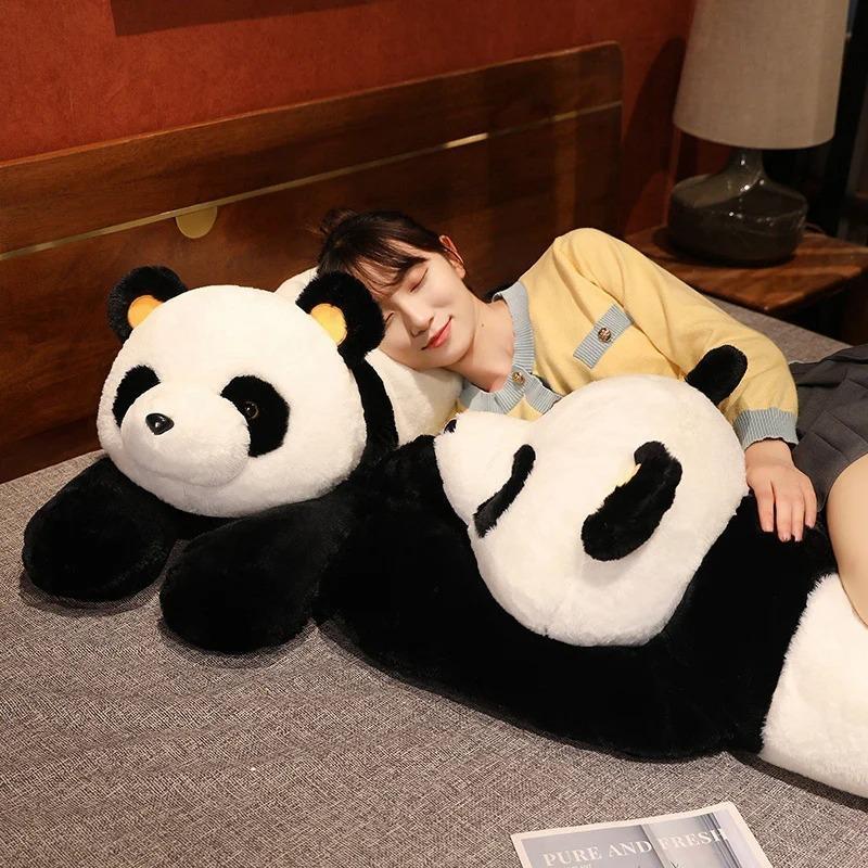 50cm Giant Panda Plush Toys Soft Sleep Pillow Cartoon Animal Bear Stuffed Baby Doll Classic Kids Birthday Christmas Gifts