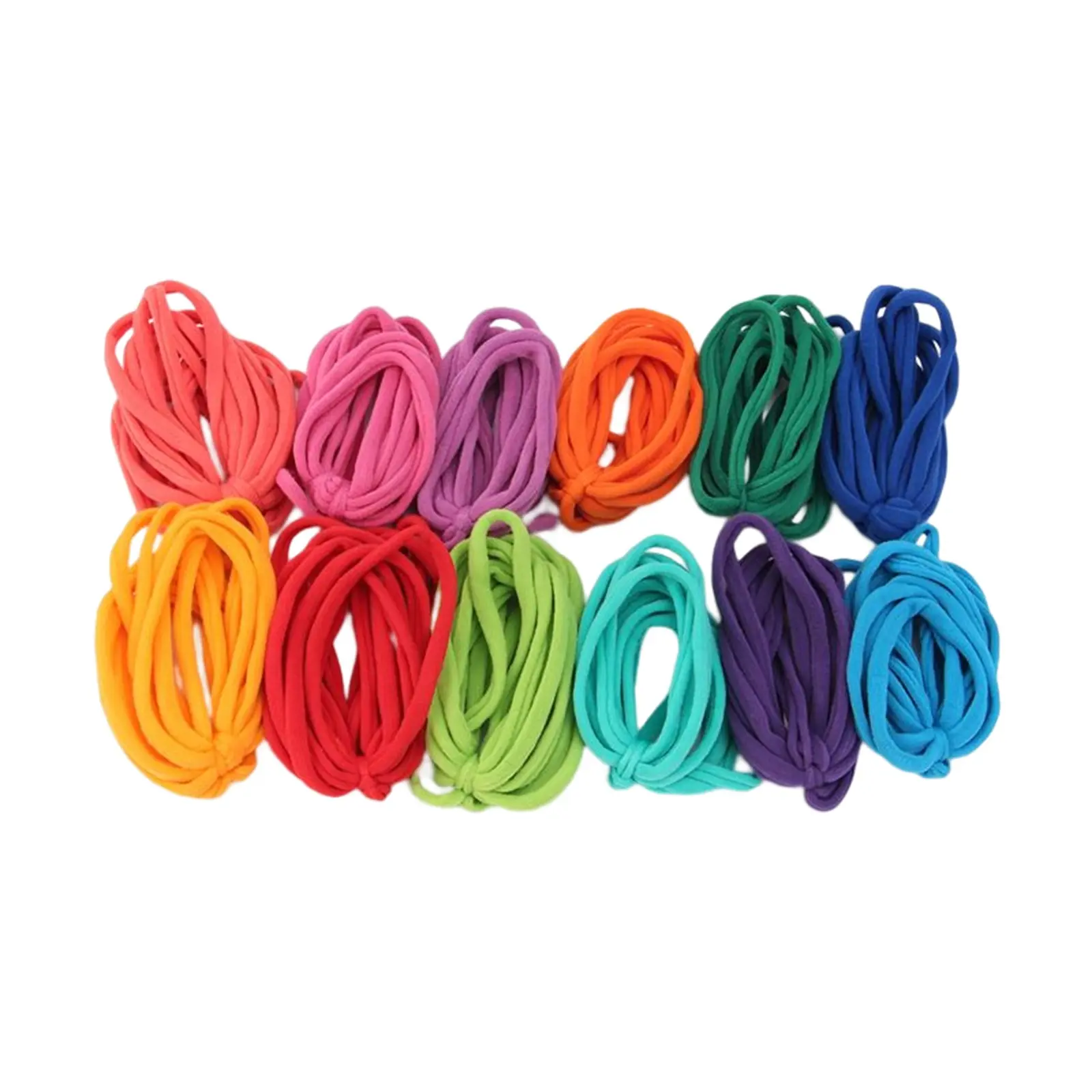 192 Pieces Braiding Rings, Insulating Spacer Rings, DIY Craft Supplies for Adults and Kids, 12 Colors Available, Creative Handmade Materials
