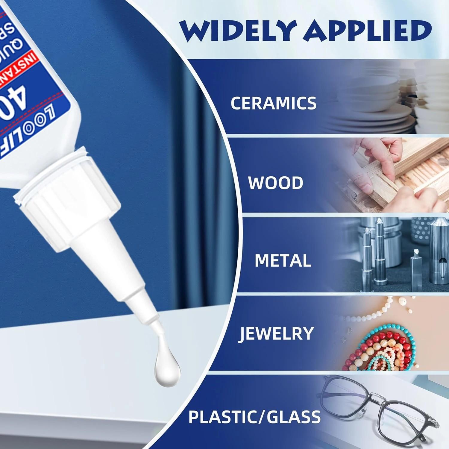 Industrial Strength Gel Adhesive, Easy Repair for Shoes, Wood, Plastic, Ceramics, Durable Bonding Solution, Perfect for DIY Projects