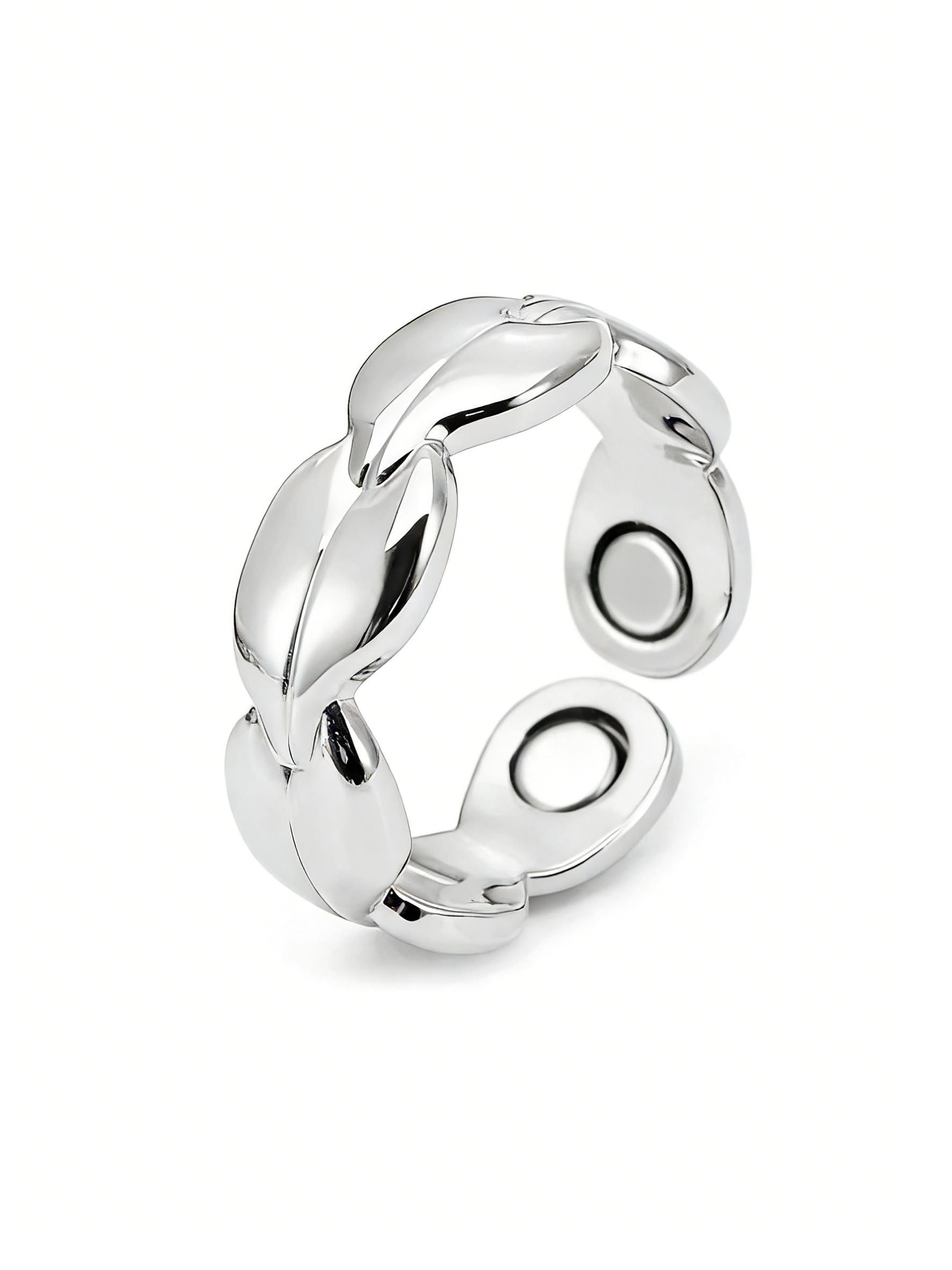 Women's Copper Magnetic Stackable Ring Set, 2 Pieces, Strong Magnet Rings, Adjustable Size, 99% Pure Copper, All Seasons Jewelry Gift, Stacking Ring Set, Statement Rings