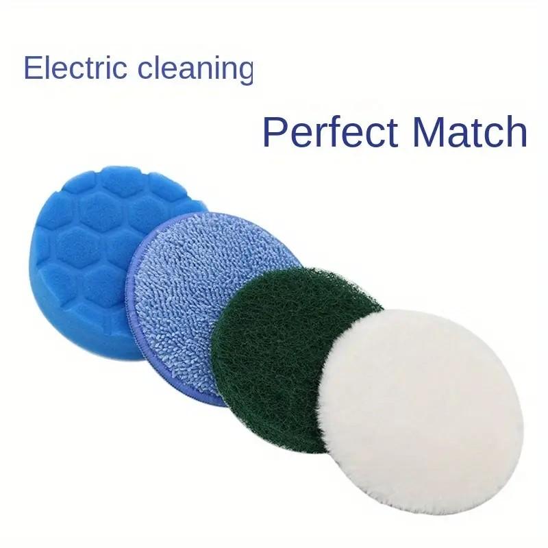 4pcs Replaceable Brush Head Accessories Kit, Compatible with Electric Rotating Washer, Cleaning Parts, Cleaning Supplies