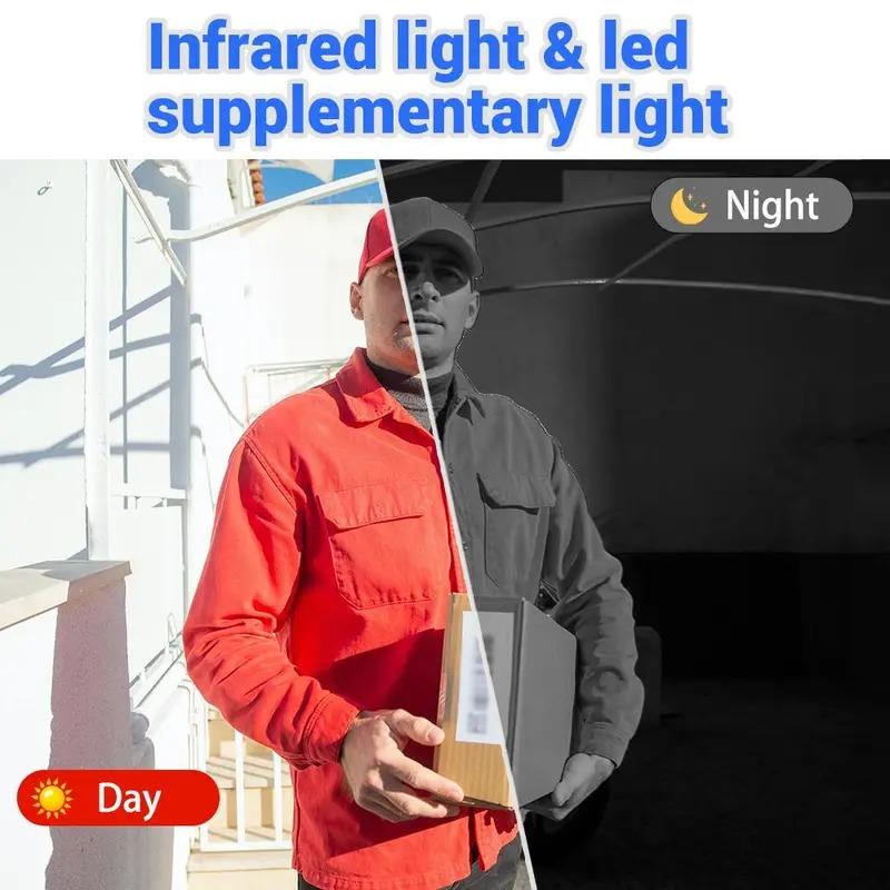 Wireless Smart Video Doorbell with 4.3 Inch Color Screen, Night Vision, Waterproof Design, Long Battery Life, Supports Video Call & Two-Way Audio