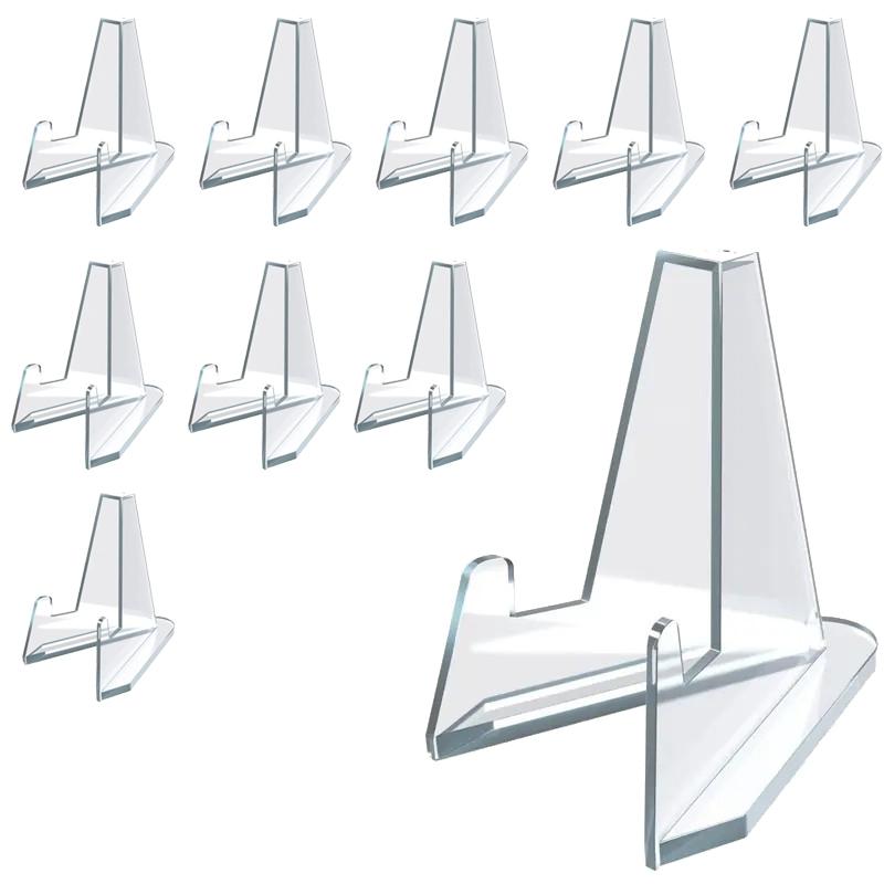 Acrylic Card Display Stand, 10pcs/set Transparent Card Display Racks, Card Storage Rack for PSA Graded Card, Trading Cards, Sports Cards, Desk Accessory, Desk Organizer, Card Holder, Office Desk Accessories, Desk Organizer Tidy, Table Organizers 20pcs
