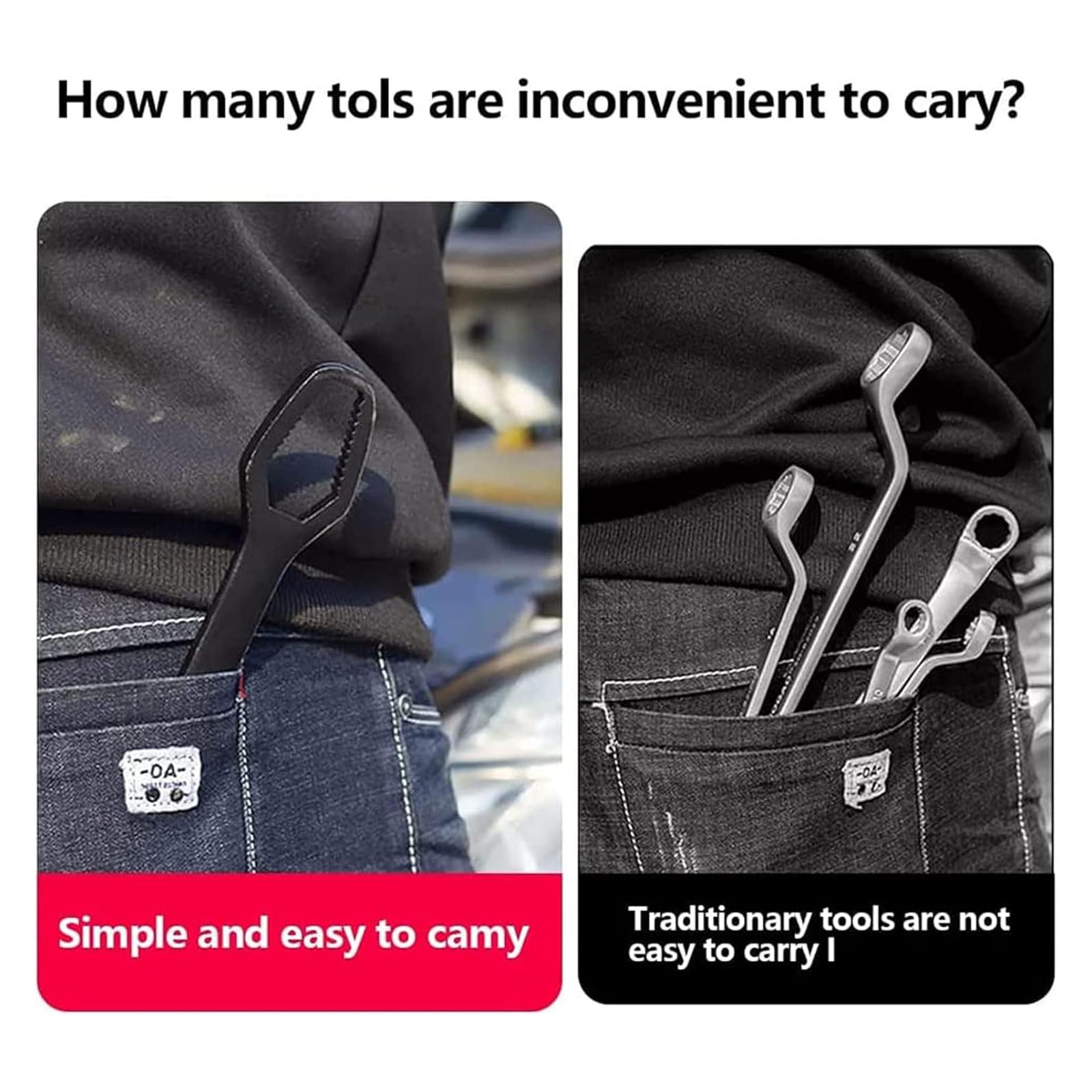 Universal Car Torx Wrench,8-24mm Self-tightening Wrench,Double-head Torx Spanner,Non-Slip Multi-function Wrench for Most Nuts & Bolts Repair,Professional&nbsp;Car&nbsp;Assembly & Disassembly Tool.