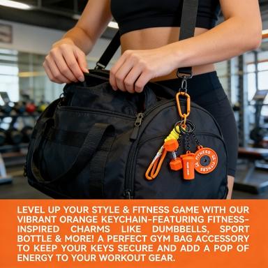 Multifunctional Fitness Keychain, Dumbbell, Barbell, Water Bottle Design, Fun Accessory for Gym Lovers, Creative Gift for Men and Women