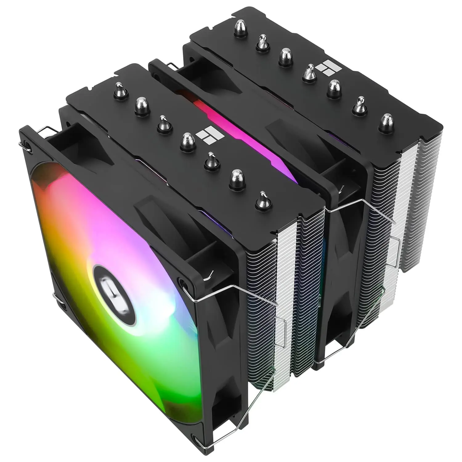 PS120SE ARGB CPU Air Cooler, 7 Heat Pipes CPU Cooler, 120mm TL-C12B-S V2 PWM Fan, AGHP 4.0 Technology, S-FDB Bearing, for  AM4 AM5/ 1700/1150/1151/1200/1851, PC Cooler