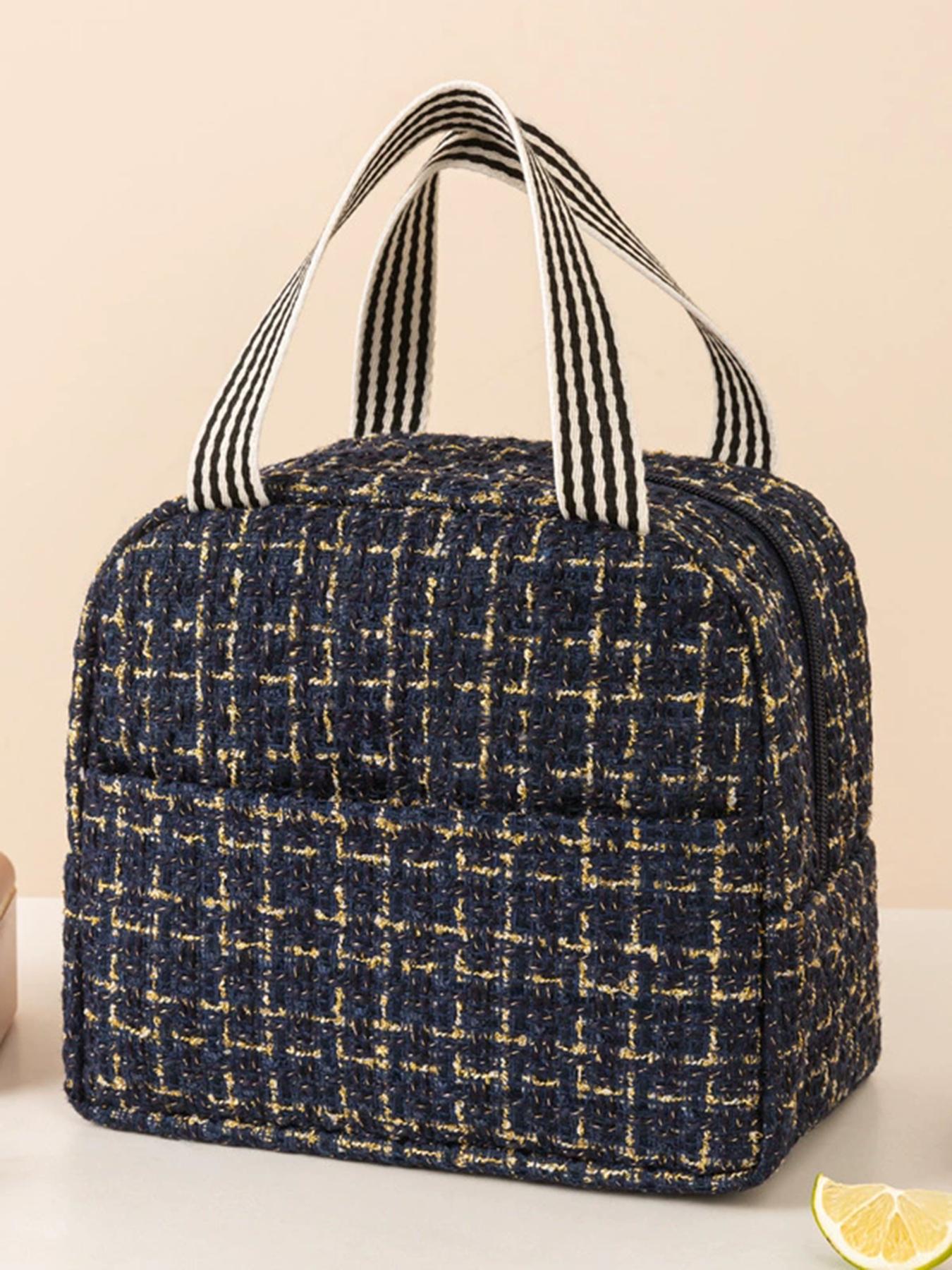 Large Capacity Insulated Lunch Bag, Thickened Food Container Bag, Commuter Bento Box, Picnic Bag, Thermal Meal Pouch