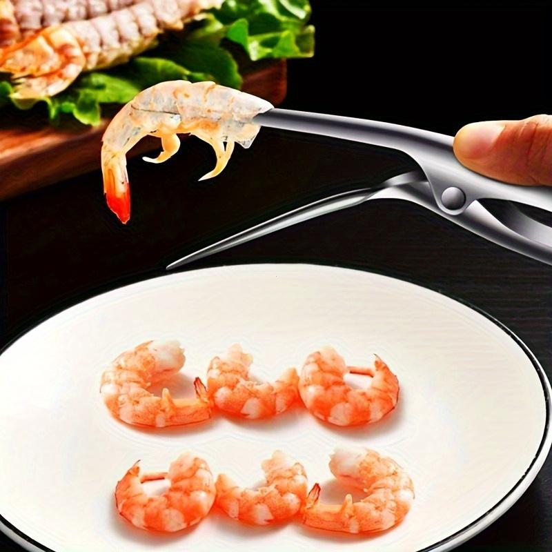 1pc Stainless Steel Shrimp Peeler, Durable Shrimp Shell Remover & Deveiner Tool, Easy to Use Kitchen Gadget to Peel Shrimp & Remove Shrimp Veins Efficiently, Ideal for Seafood Lovers & Home Cooking, Kitchen Utensils Gadgets